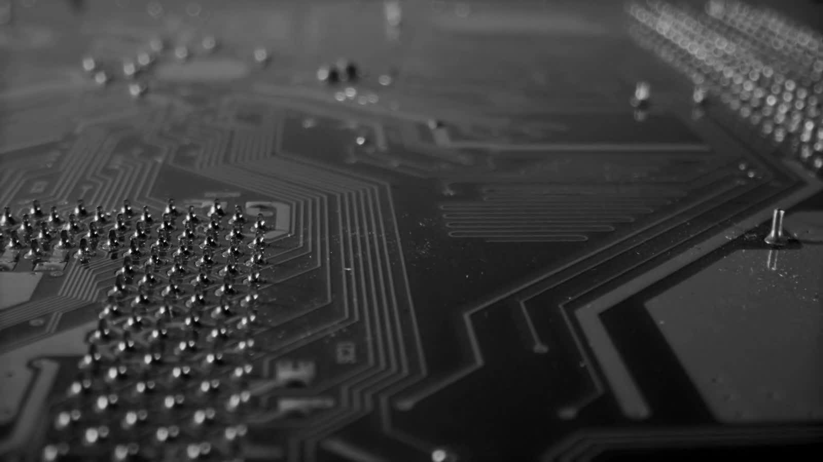 Abstraktes Technologiemotiv als visuelle Begleitung